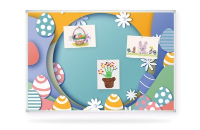 Весёлый фон для доски 90х60 см “Веселая Пасха“ FBE-1 галерея 2