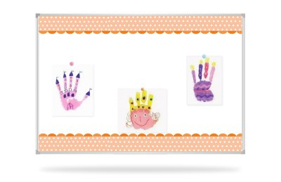 Наклейка для доски 90x60 cм “Розовые полосы“ FFB-17 галерея 3