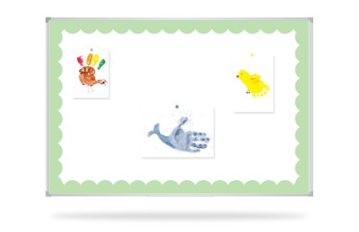 Наклейка для досок 90x60 cм “Зеленая рамка” FFG-1 галерея 3