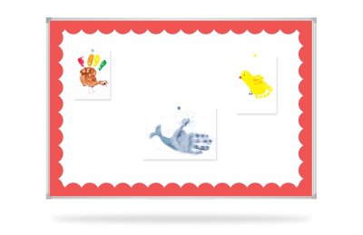 Наклейка для досок 90x60 cм “Красная рамка” FFR-1 галерея 3