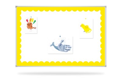 Наклейка для досок 90x60 cм “Желтая рамка” FFY-1 галерея 1