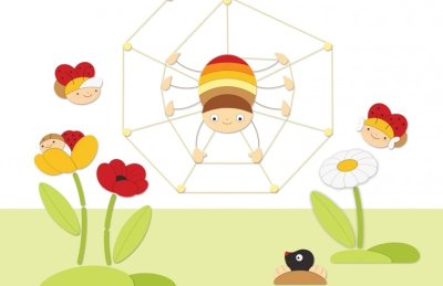 Декорация "Божья коровка в цветке" 58х118 см 48642 галерея 2