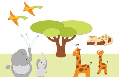 Декорация "Слоненок" 38х88 см 46634 галерея 1