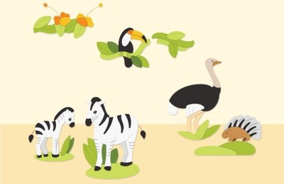 Декорация "Зебра" 78х118 см 46643 галерея 1