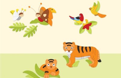 Декорация "Тигр Тед" 58х27 см 46661 галерея 1