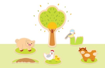 Декорация "Зеленое дерево" 157х218 см 46602 галерея 1