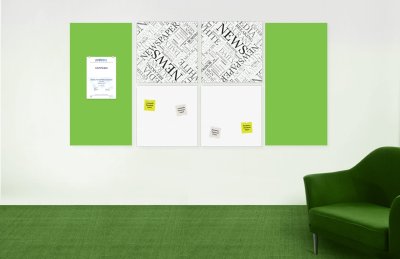 Базовая магнитная панель 100х50 ярко-зеленая 41922 галерея 2