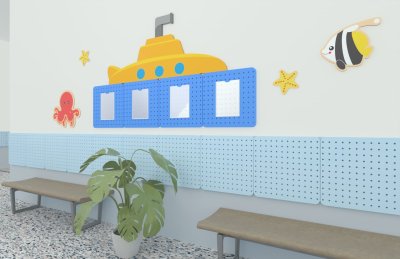 Декоративная панель с перфорацией 50х50 см 52633 галерея 1