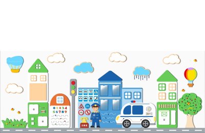 Комплект развивающих профориентационных панелей "Безопасный город. Полиция" 51554 галерея 2