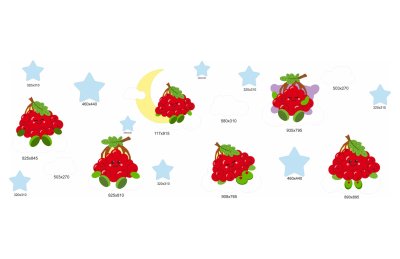 Комплект декораций для спальни "Рябинки" 6 метров 50805 галерея 1