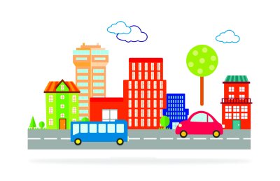 Бюджетное оформление для детского сада и школы "Город" 40914 галерея 3