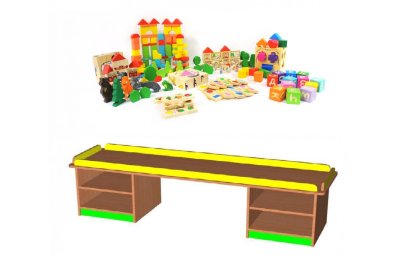 Стол дидактический "Эконом" стандарт с игрушками РСС85 галерея 1