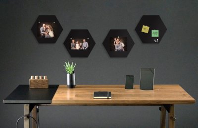 Базовая магнитная панель"Сота" 40х40 черная 41943 галерея 2