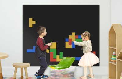 Большой игровой комплект Тетрис (комплект цветных магнитов с методическим пособием), 100 шт, БЕЗ ДОСКИ 46981 галерея 1