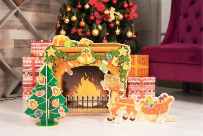 Рождественский камин мини 37437 галерея 4
