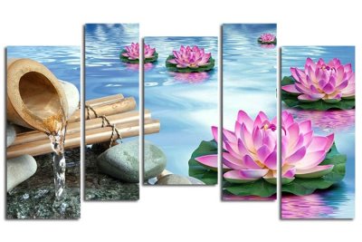 Модульная картина "Необыкновенные лилии" 17147 галерея 1