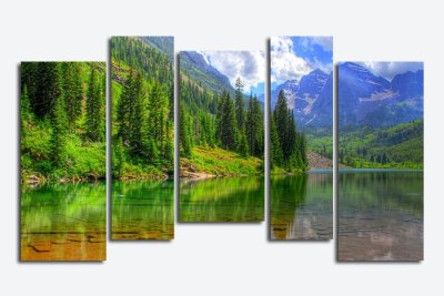 Модульная картина "Горная природа" 17153 галерея 1