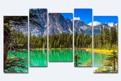 Модульная картина "Озеро в горах" 17166 галерея 1