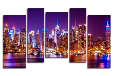 Модульная картина "Современный город" 17211 галерея 1