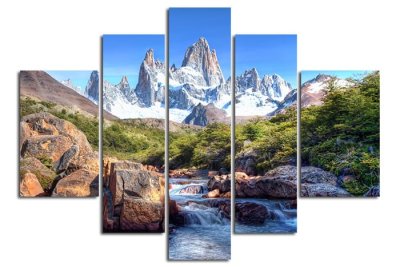 Модульная картина "Скалистые вершины" 17216 галерея 1