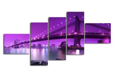 Модульная картина "Вечерний мост" 17284 галерея 1