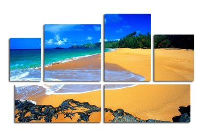 Модульная картина "Пляж" 17313 галерея 1