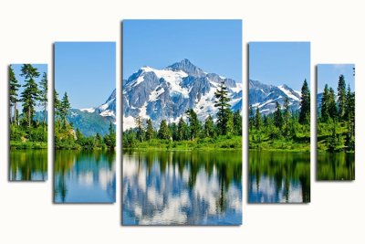 Модульная картина "Зеркальное отражение" 17332 галерея 1