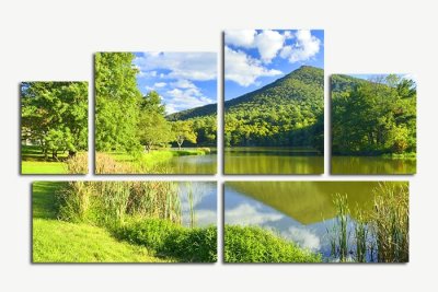 Модульная картина "Летняя зелень" 17342 галерея 1