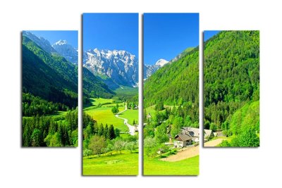 Модульная картина "Горная долина" 17346 галерея 1