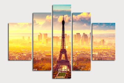 Модульная картина "Солнечный Париж" 17356 галерея 1