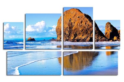 Модульная картина "Скала на пляже" 17402 галерея 1