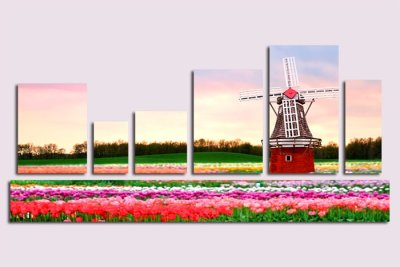 Модульная картина "Голландская ветряная мельница" 17428 галерея 1