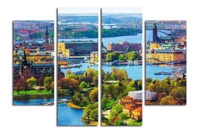 Модульная картина "Город на воде" 17441 галерея 1