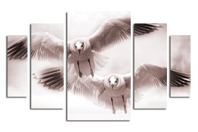 Модульная картина "Чайки" 17466 галерея 1