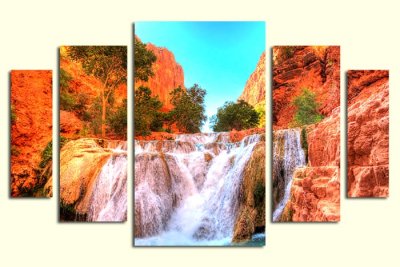 Модульная картина "Водопад" 17474 галерея 1