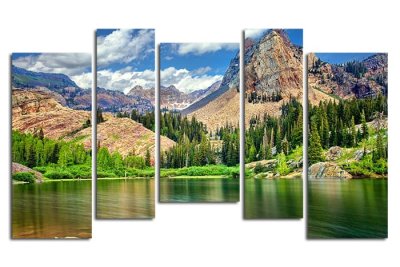 Модульная картина "Отдых в горах" 17498 галерея 1