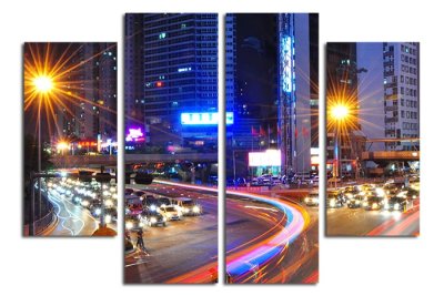 Модульная картина "Ночное время" 17501 галерея 1