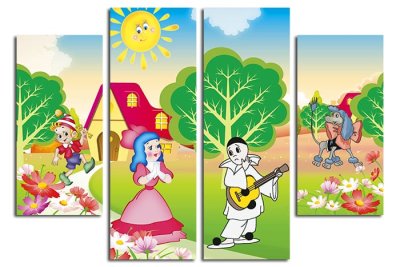 Модульная картина "Буратино" 17597 галерея 1