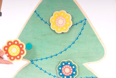 Ель бирюзовая с магнитными игрушками 37441 галерея 3