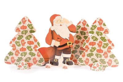 Ель Рождественская с варежками двусторонняя 37283 галерея 4