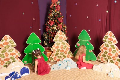 Ель Рождественская с варежками двусторонняя 37283 галерея 5