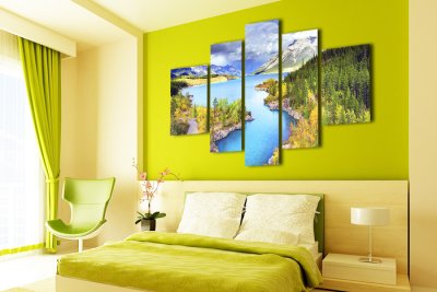 Модульная картина "Горный пейзаж"