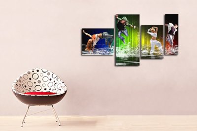 Модульная картина "Уличные танцы"