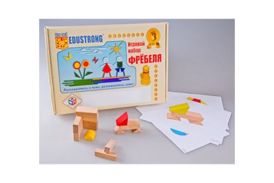 Игровой набор Фребеля "Конструктор деревянный без соединений-1" (Серия "Эксперимент")