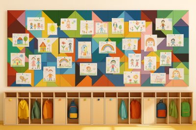 Комплект акустических войлочных стендов "Арт-Мозаика" КВС-53 галерея 1