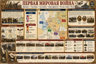 Учебный стенд для школы «Первая мировая война» НФ12918 галерея 1