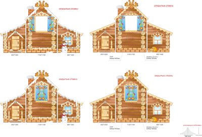 Дом-ширма двусторонняя 34621 галерея 1