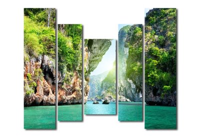 Модульная картина "Скалистые острова" 16908 галерея 1