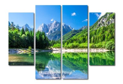 Модульная картина "Горное озеро" 16910 галерея 1