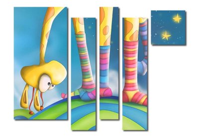 Модульная картина "Веселые чулочки" 17286 галерея 1